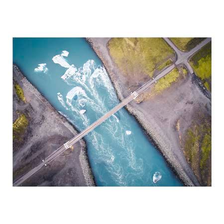 1x Collection Open Edition Canvas Giclee :"Jokusarlon II"