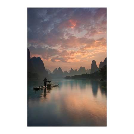 1x Collection Open Edition Canvas Giclee :"Li River Sunrise" 1x Collection Open Edition Canvas Giclee :"Li River Sunrise"