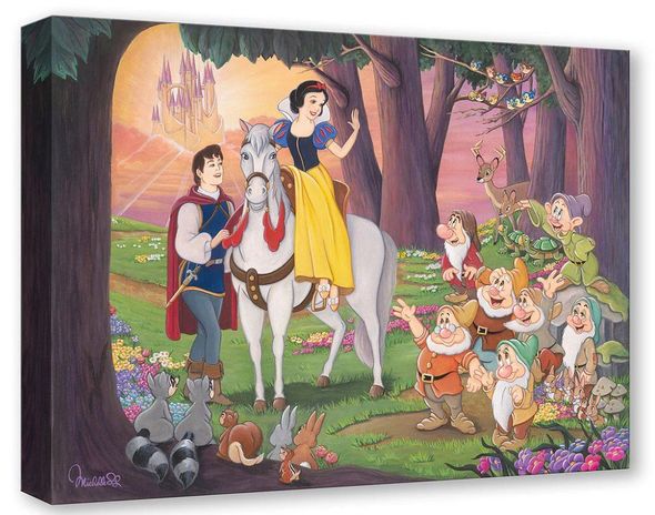 MIchelle St Laurent 16x22 Disney Ltd Ed Gallery Wrap Canvas:"And They Lived Happily Ever After" 
