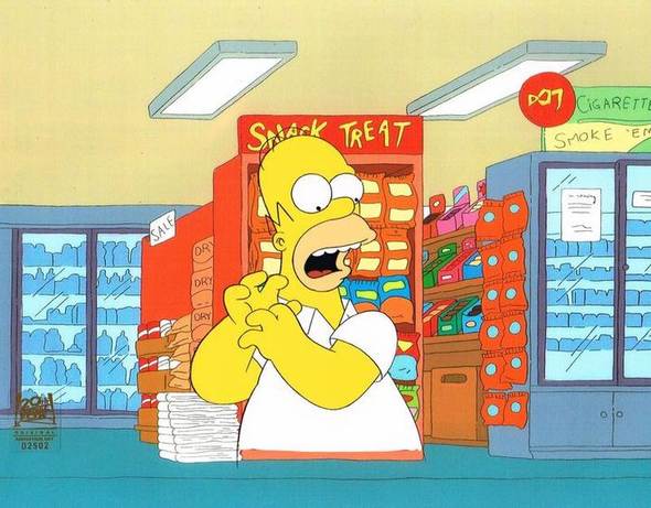 20th Century Fox New Simpsons Art Orig. Prod. Cel:"Girly Edition"