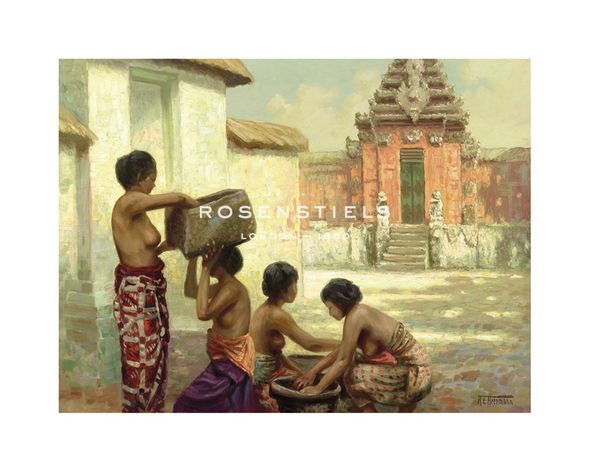 A. E Herrmann Hand Numbered Limited Edition Print on Paper :"Bali, 1932"