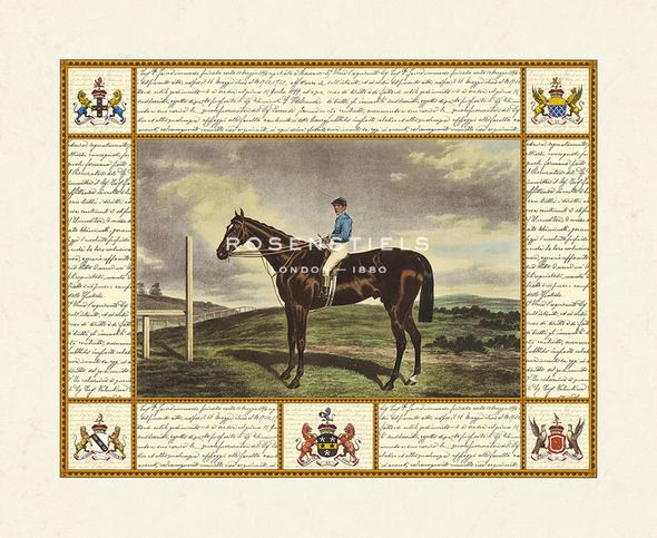 A.F. de Prades Artist Hand Colored Copper Plate Printed Atelier Print:"Leamington."