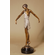 A. Fayral Handcrafted Solid Bronze Sculpture:"Dancer in Mini Dress"