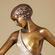A. Fayral Handcrafted Solid Bronze Sculpture:"Dancer in Mini Dress"