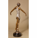 A. Fayral Handcrafted Solid Bronze Sculpture:"Dancer in Mini Dress"