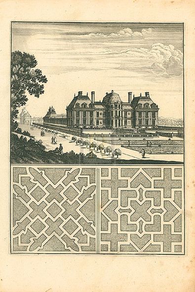A. Poiteau Hand Numbered Limited Edition Print on Paper :"Parterre II"