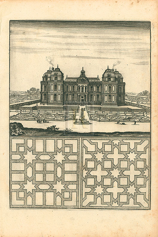 A. Poiteau Hand Numbered Limited Edition Print on Paper :"Parterre III"