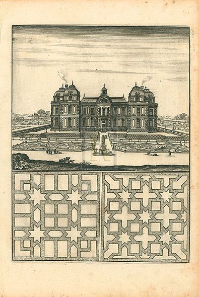 A. Poiteau Hand Numbered Limited Edition Print on Paper :"Parterre III"