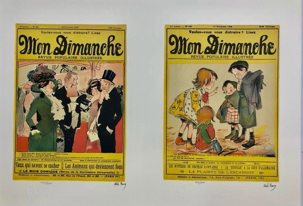 Abel Pann Signed Liited Edition Lithograph: "Mon Dimanche"