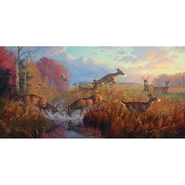 Abraham Hunter Artist Hand Signed Limited Edition Embellished Canvas Giclee:"Great Battle"