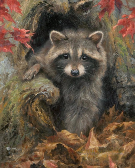 Abraham Hunter Artist Hand Signed Limited Edition Embellished Canvas Giclee:"Hello There"