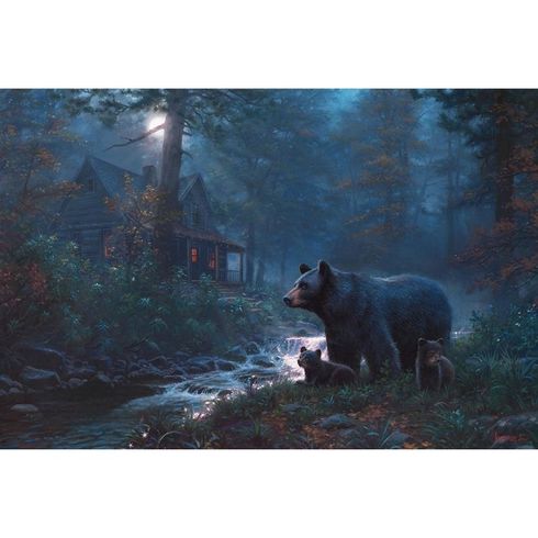Mark Keathley Artist Hand Signed Limited Edition Embellished Canvas Giclee:"Nite Nite" Mark Keathley Artist Hand Signed Limited Edition Embellished Canvas Giclee:"Nite Nite"