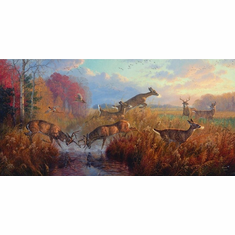Abraham Hunter Artist Hand Signed Limited Edition Embellished Canvas Giclee:"By Dawn�s Great Battle"
