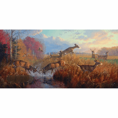 Abraham Hunter Artist Hand Signed Limited Edition Embellished Canvas Giclee:"Great Battle"