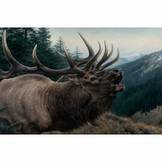 Abraham Hunter Artist Hand Signed Limited Edition Embellished Canvas Giclee: �Morning Song�    