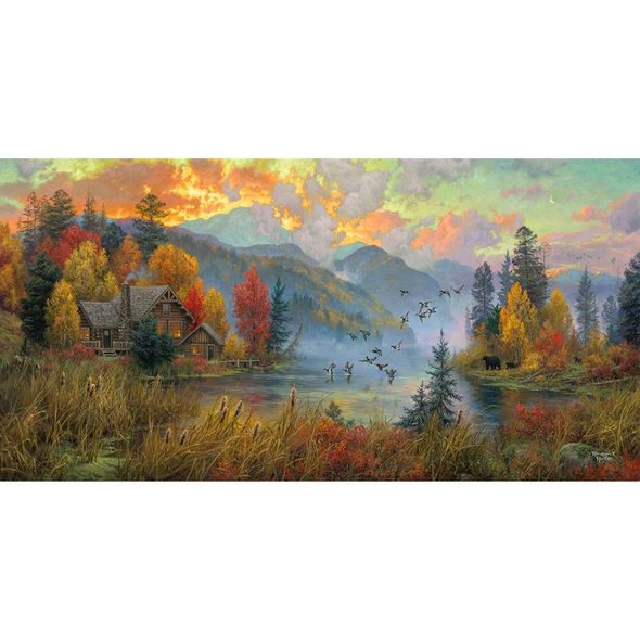 Abraham Hunter Artist Signed Embellished Limited Edition Canvas Giclee:"A Place Called Home"