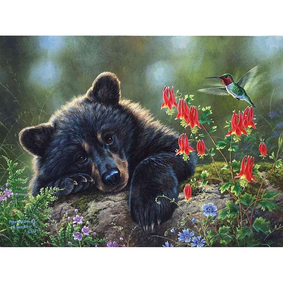 Abraham Hunter Hand Signed and Numbered Limited Edition Embellished Canvas Giclee:"Wish I Could Fly"