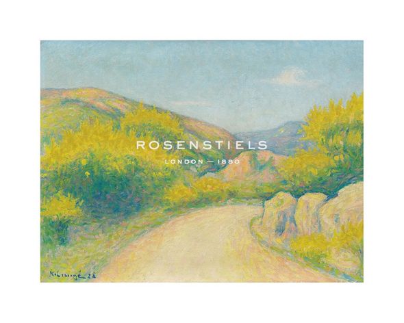 Achille Lauge Hand Numbered Limited Edition Print on Paper :"Route de Campagne, 1928"