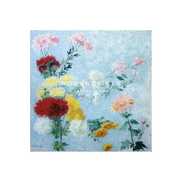 Achille Lauge Hand Numbered Limited Edition Print on Paper :"Study of Chrysanthemums"