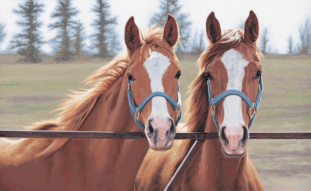 Adeline Halvorson Handsigned and Numbered Limited Edition:"Sunshine Girls"