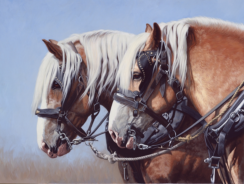 Adeline Halvorson Handsigned and Numbered Limited Edition Print:"Side by Side"