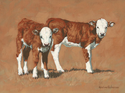 Adeline Halvorson Handsigned and Numbered Limited Giclee Edition: "Twosome" | Out of Stock