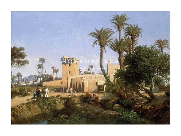 Adolphe Balfourier Hand Numbered Limited Edition Print on Paper :"Moorish Buildings At Elche, Spain"