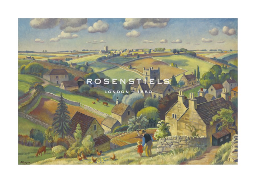 Adrian Allinson Hand Numbered Limited Edition Print on Paper :"Cotswold Pattern"