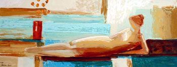 Adriana Naveh Limited Edition Serigraph on Canvas:"Feelings"