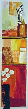 Adriana Naveh Limited Edition Serigraph on Paper:"Artist's Book Case"