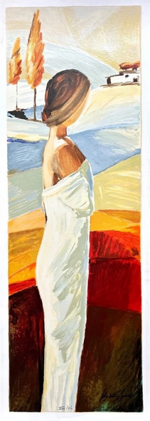 Adriana Naveh Signed Limited Edition Serigraph: "Nature's Meditatio"