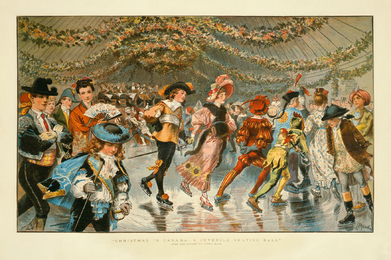Adrien Marie Hand Numbered Limited Edition Print on Paper :"Christmas In Canada"