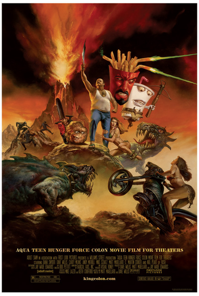Adult Swim Studio Art Giclee Print (Paper): "Aqua Teen Hunger Force Movie"