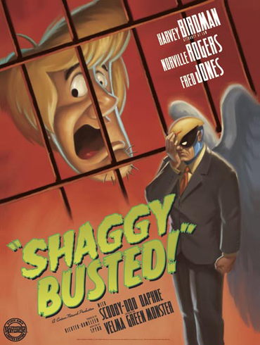 Adult Swim Studio Art Giclee Print (Paper): "Harvey Birdman: Shaggy Busted" Adult Swim Studio Art Giclee Print (Paper): "Harvey Birdman: Shaggy Busted"