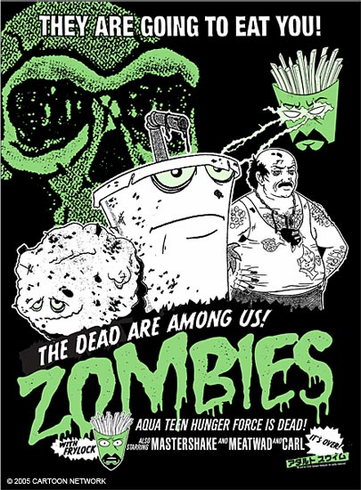 Adult Swim Studio Art Silk Screen Print: "Zombies" Adult Swim Studio Art Silk Screen Print: "Zombies"