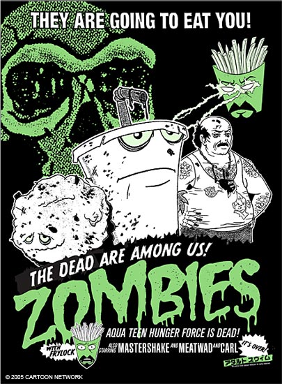Adult Swim Studio Art Silk Screen Print: "Zombies"