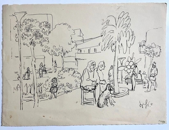Aharon Giladi Unique Print: "Saturday noon"