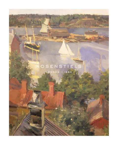 Akseli Kalella Hand Numbered Limited Edition Print on Paper :"Harbour View"