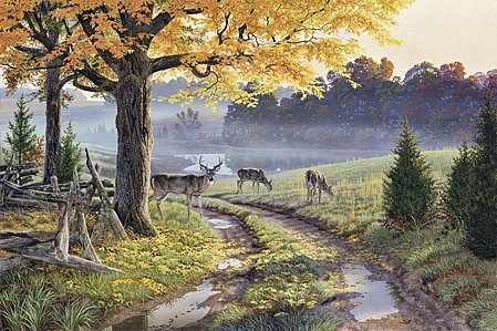 Al Agnew Handsigned and Numbered Limited Edition Print:"Bend in the Road" Al Agnew Handsigned and Numbered Limited Edition Print:"Bend in the Road"