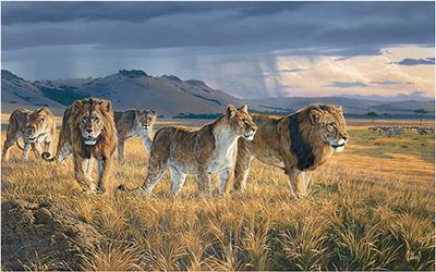 Al Agnew Handsigned & Numbered Limited Edition Enhanced Giclee on Canvas:"Pride"