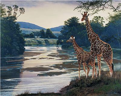 Al Agnew Handsigned & Numbered Limited Edition Enhanced Giclee on Canvas:"Safekeeping"