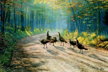 AL AGNEW Secondary Market Art: "ROAD LESS TRAVELED"