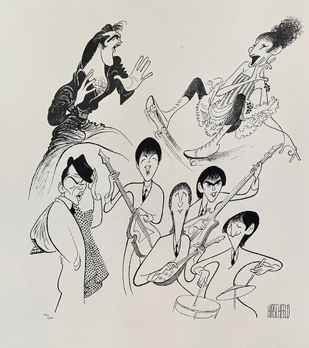 Al Hirschfeld Signed Limited Edition Lithograph:"Sensations"