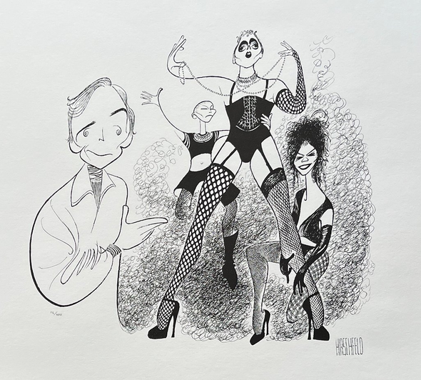 Al Hirschfeld Signed Limited Edition Lithograph:"Rocky Horror Picture Show"