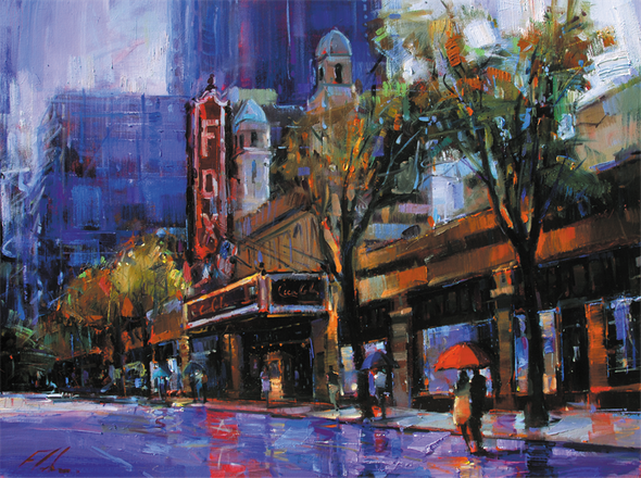 Michael Flohr Signed Limited Edition Canvas Giclee:"Historic Romance"