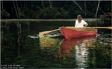 Alan Bateman Limited Edition Paper Print:"Holly And Boat"
