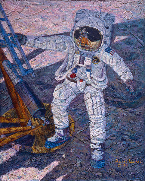 ALAN BEAN 10X13 Secondary Market Art: "GIANT LEAP CNV"