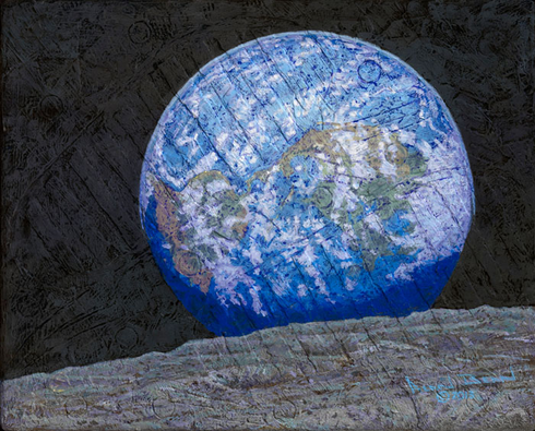 ALAN BEAN 20X16 Secondary Market Art: "WAY WAY UP HIGH GCNV" ALAN BEAN 20X16 Secondary Market Art: "WAY WAY UP HIGH GCNV"