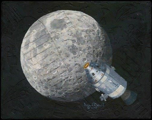 Alan Bean Hand Signed and Numbered Limited Edition Canvas Giclee:"Rollin' Home"