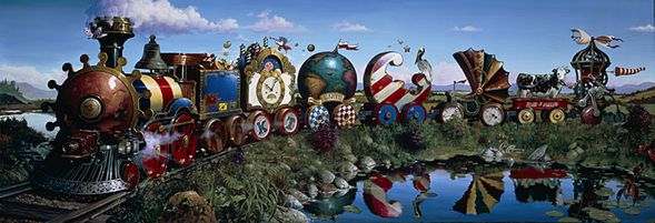 Dean Morrissey Gallery Wrapped Canvas Giclee:"The Great Kettles Train"